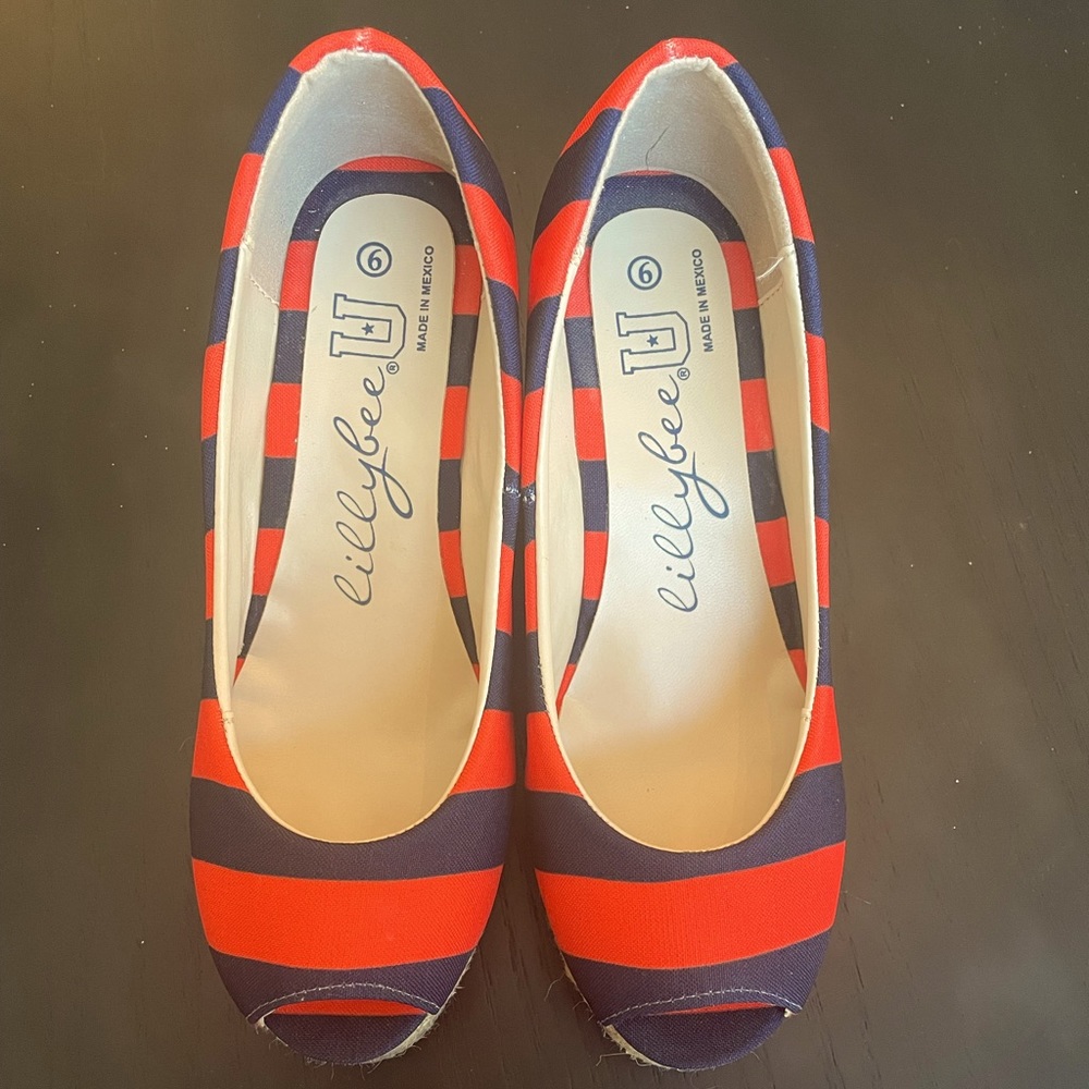 Platform Pump Wedges!! 🧡💙
